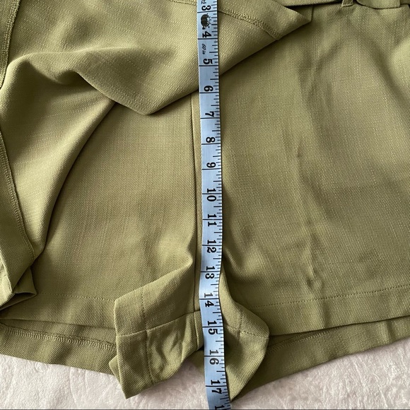 NWT Haute Monde Green Belted Skort - Picture 5 of 12